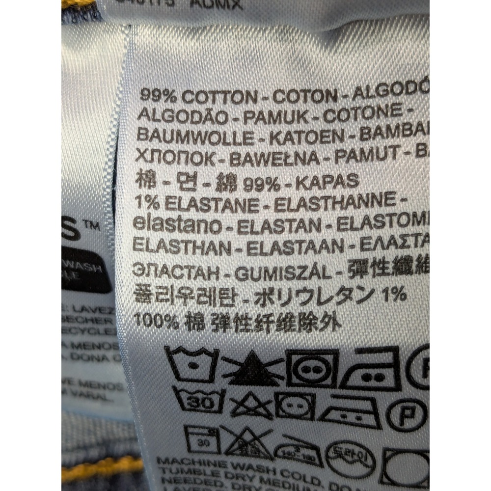 Levi's 559 Relaxed Straight Jeans Mens Size 38x32 Dark Wash Denim Pants‎ - Picture 13 of 14